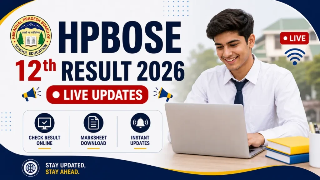 HPBOSE 12th Result 2026 Live Updates